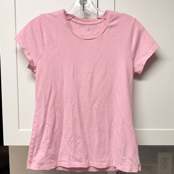 NIKE Dri-Fit Pink Short Sleeve Tee M - Picture 1 of 7